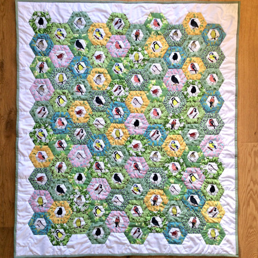 Half hexie quilt