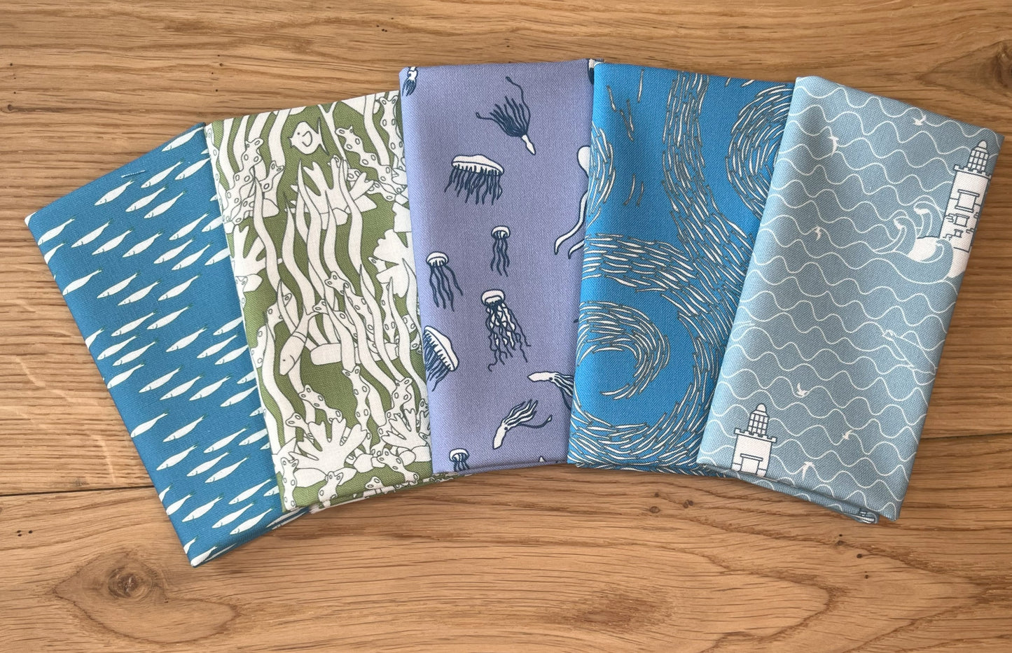 At Sea fabric fat eighth bundle