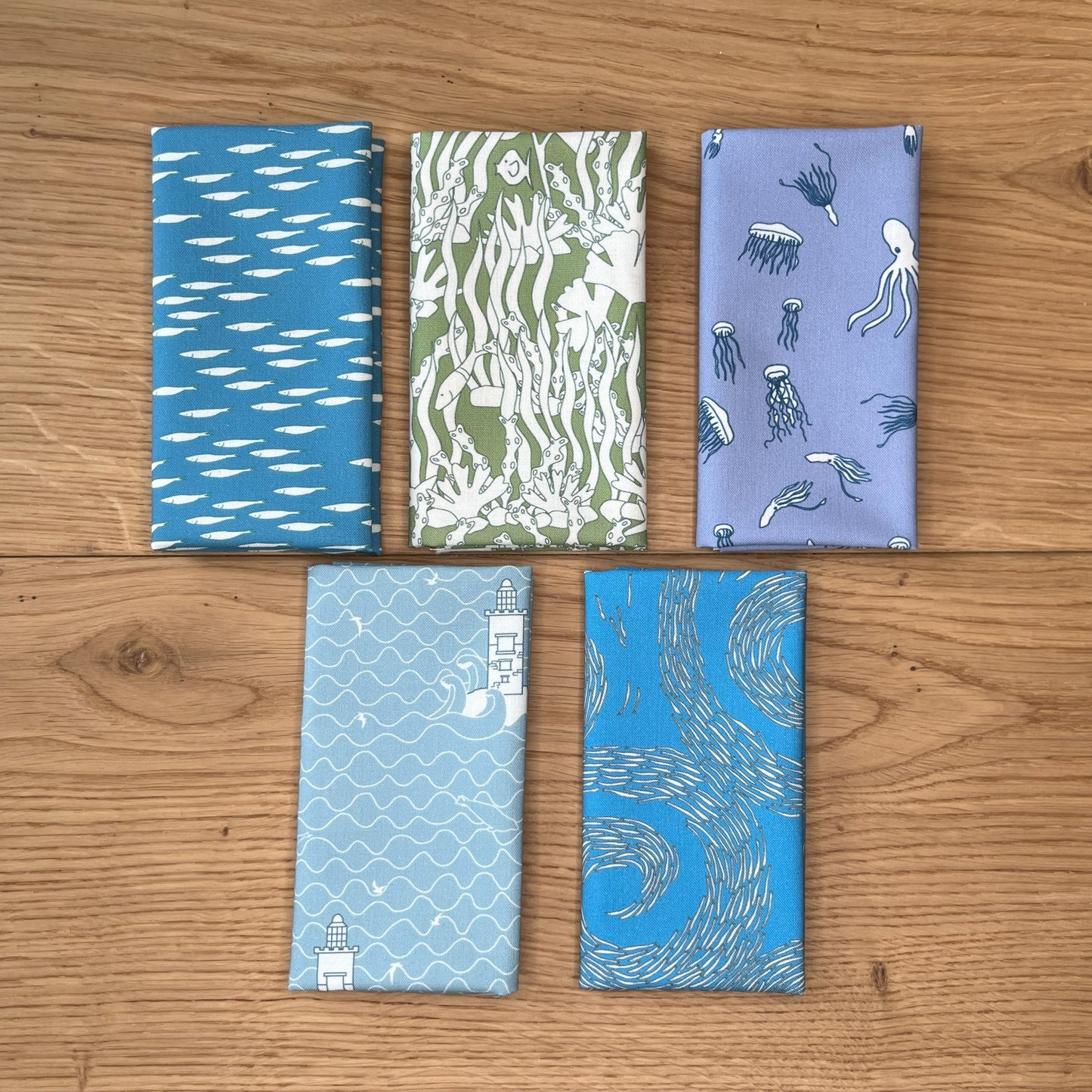 At Sea fabric fat eighth bundle