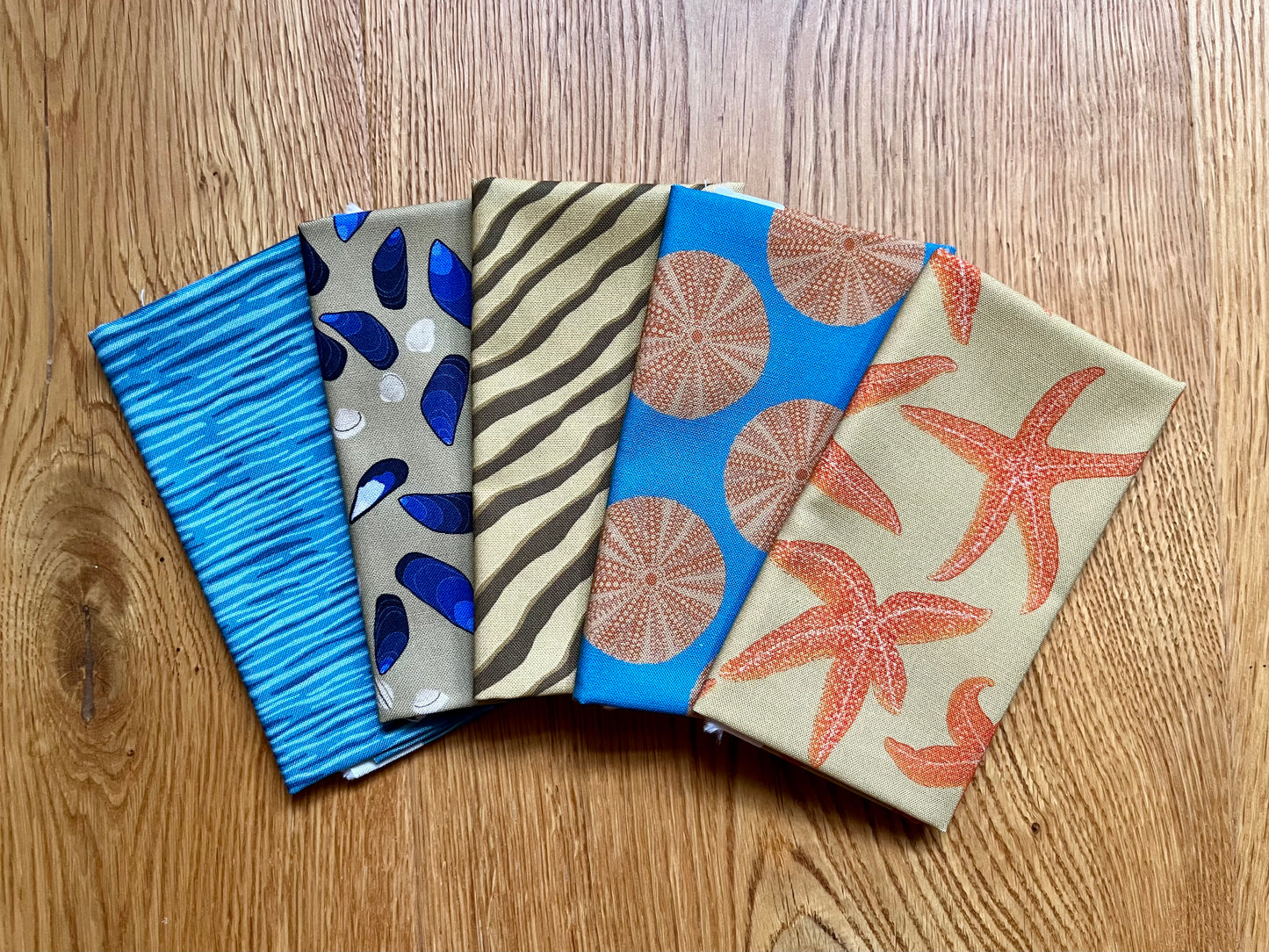 Simple seabird nine patch quilt fabrics