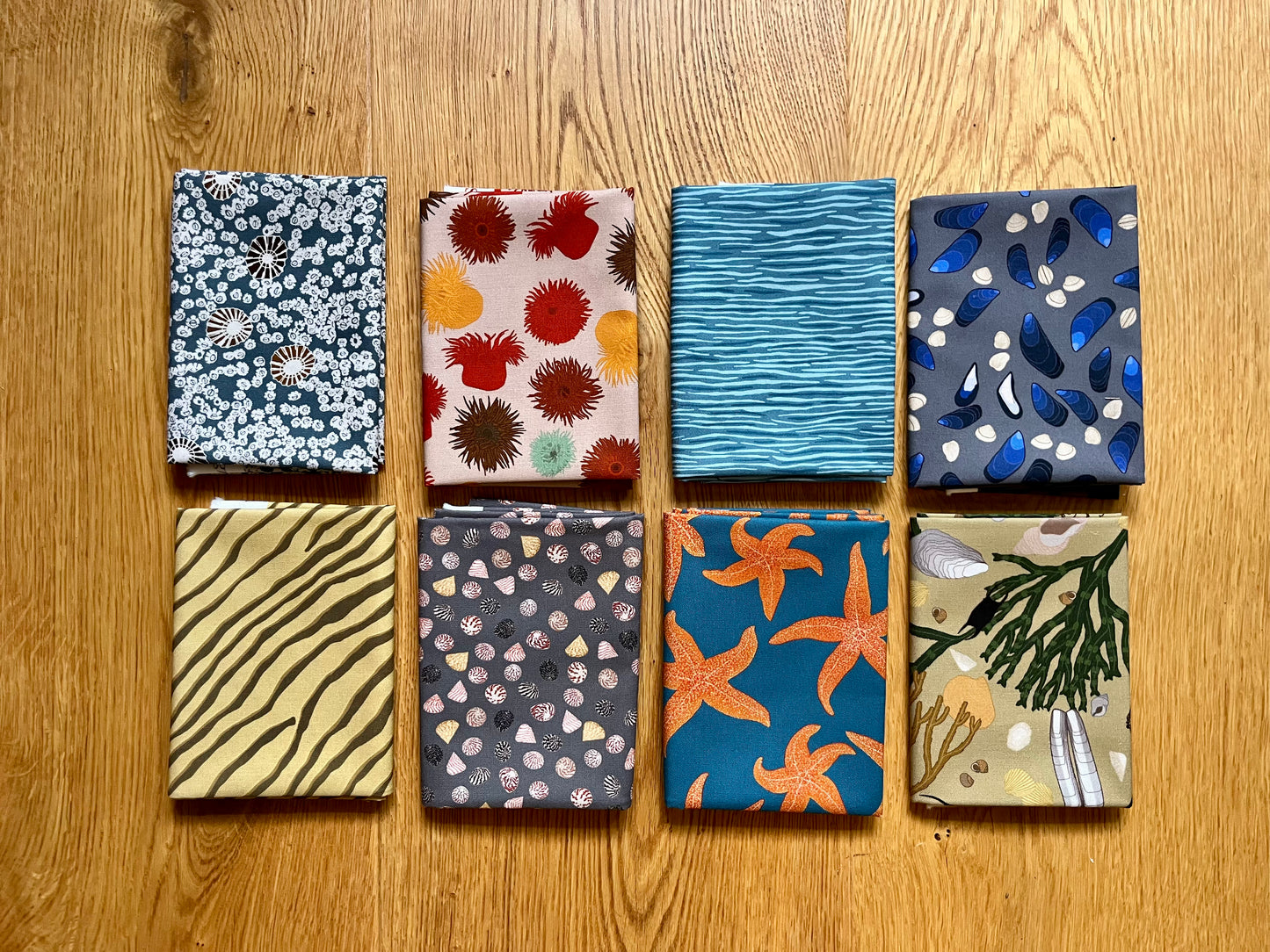 Seashore Economy block quilt fabrics