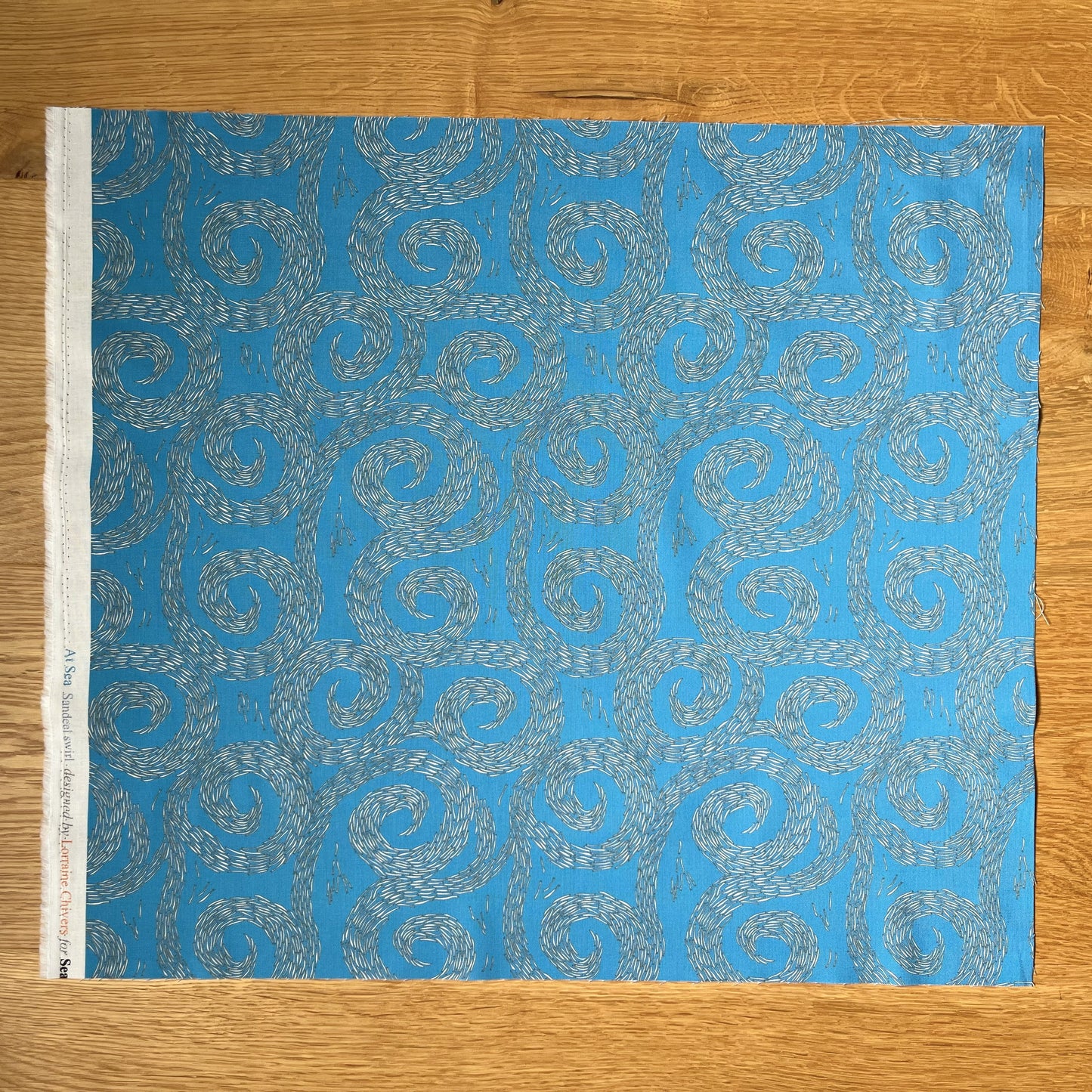 Sandeel swirl fabric fat quarter