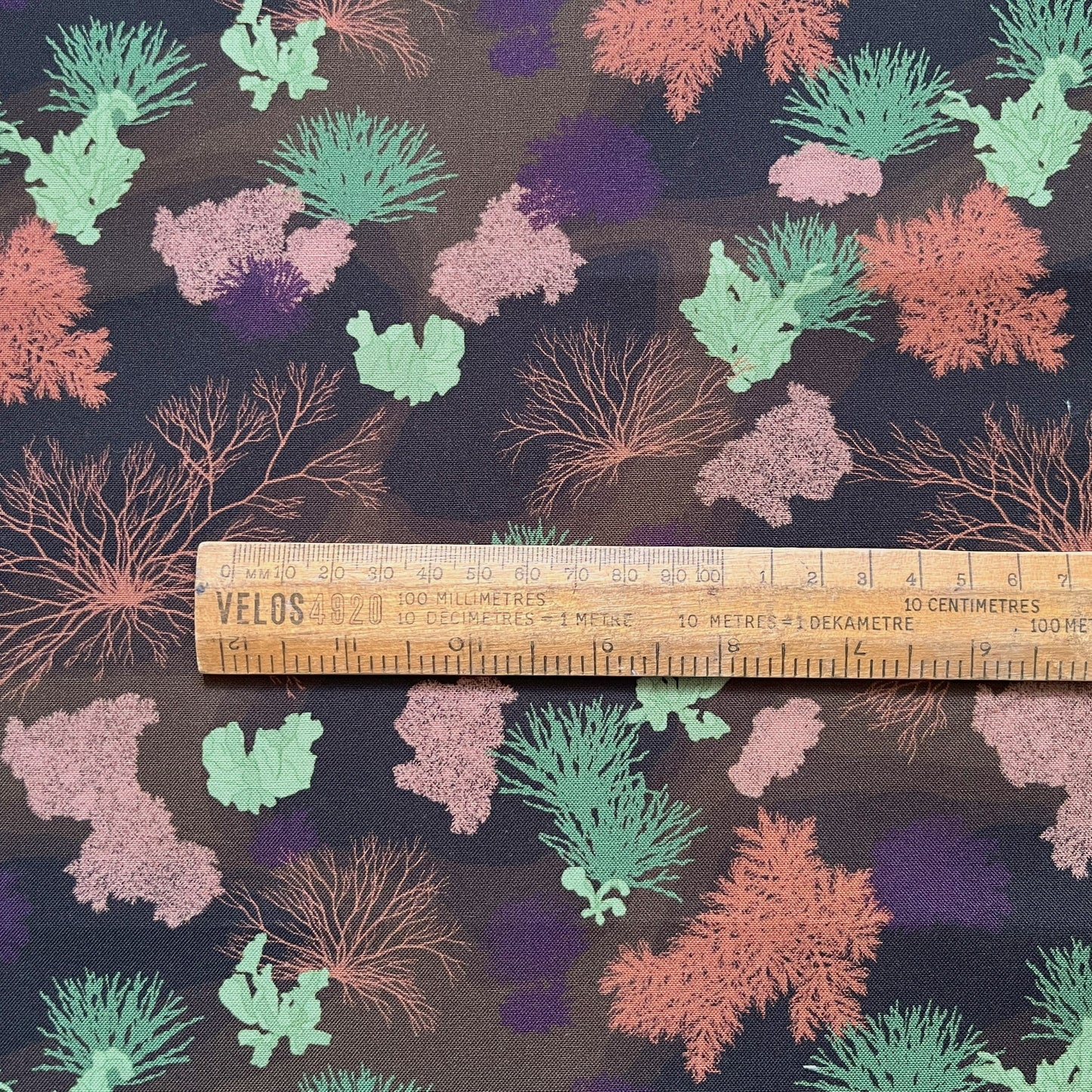 Corallina and Sea lettuce fat quarter