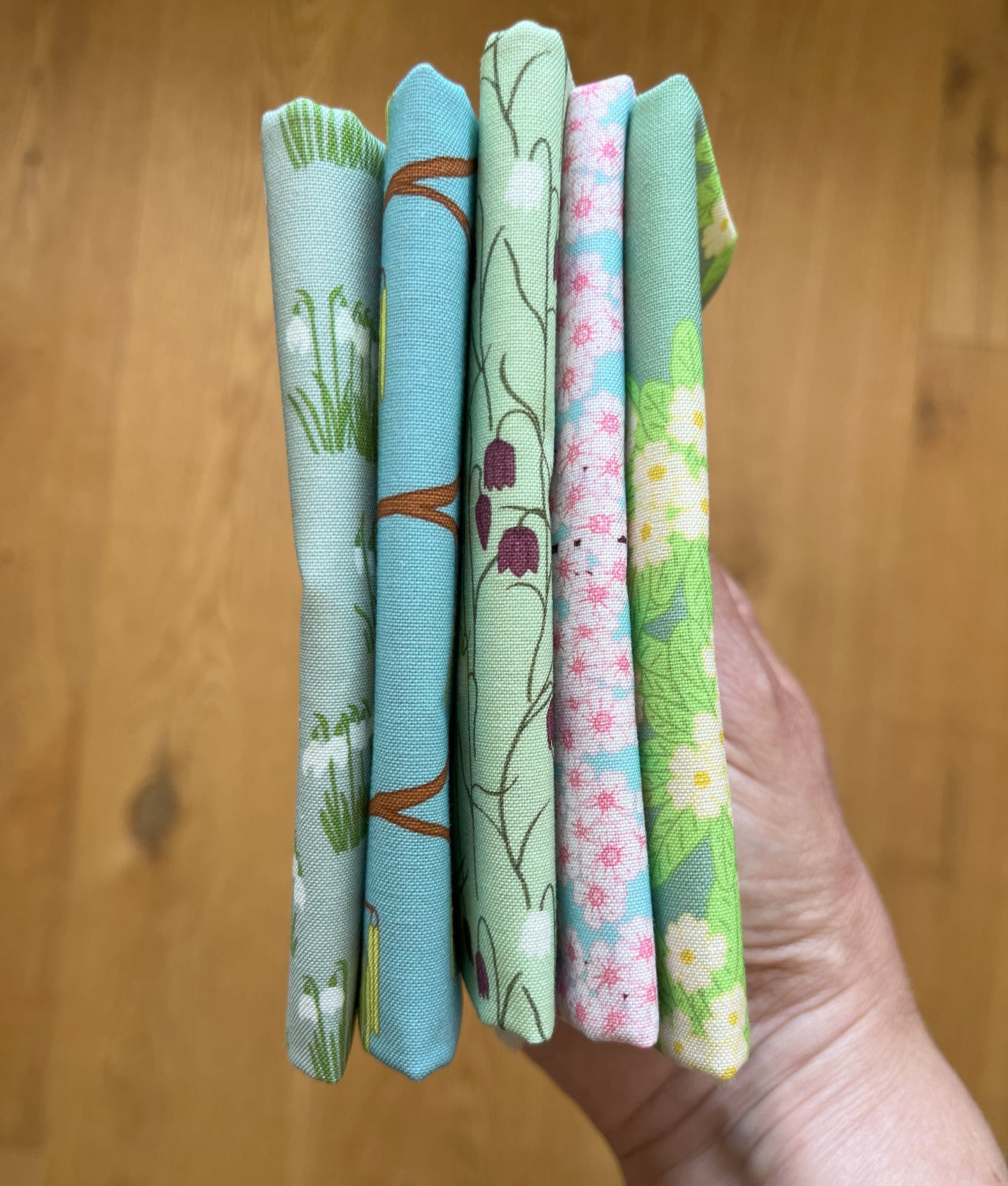 Spring garden fat eighth bundle, 5 designs