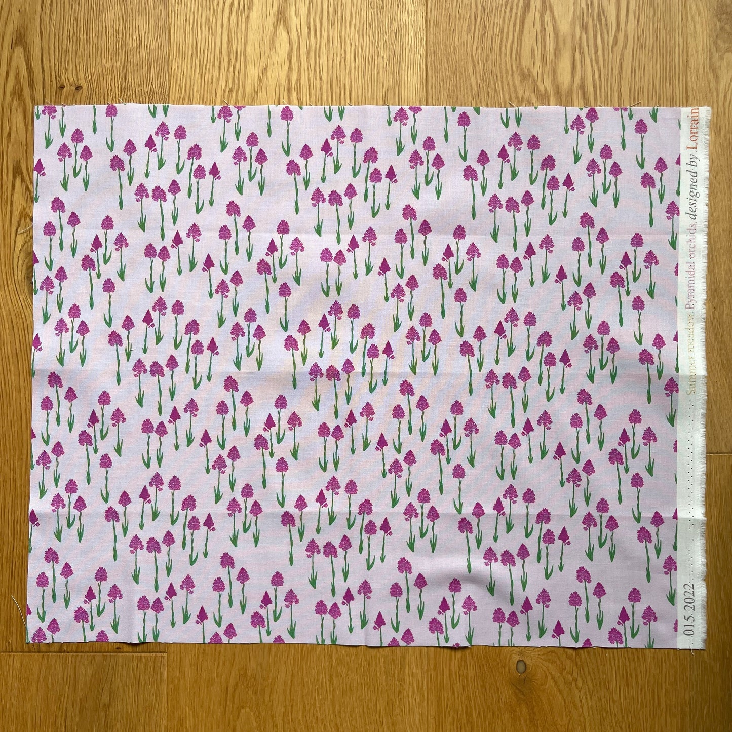 Pyramidal orchid fat quarter