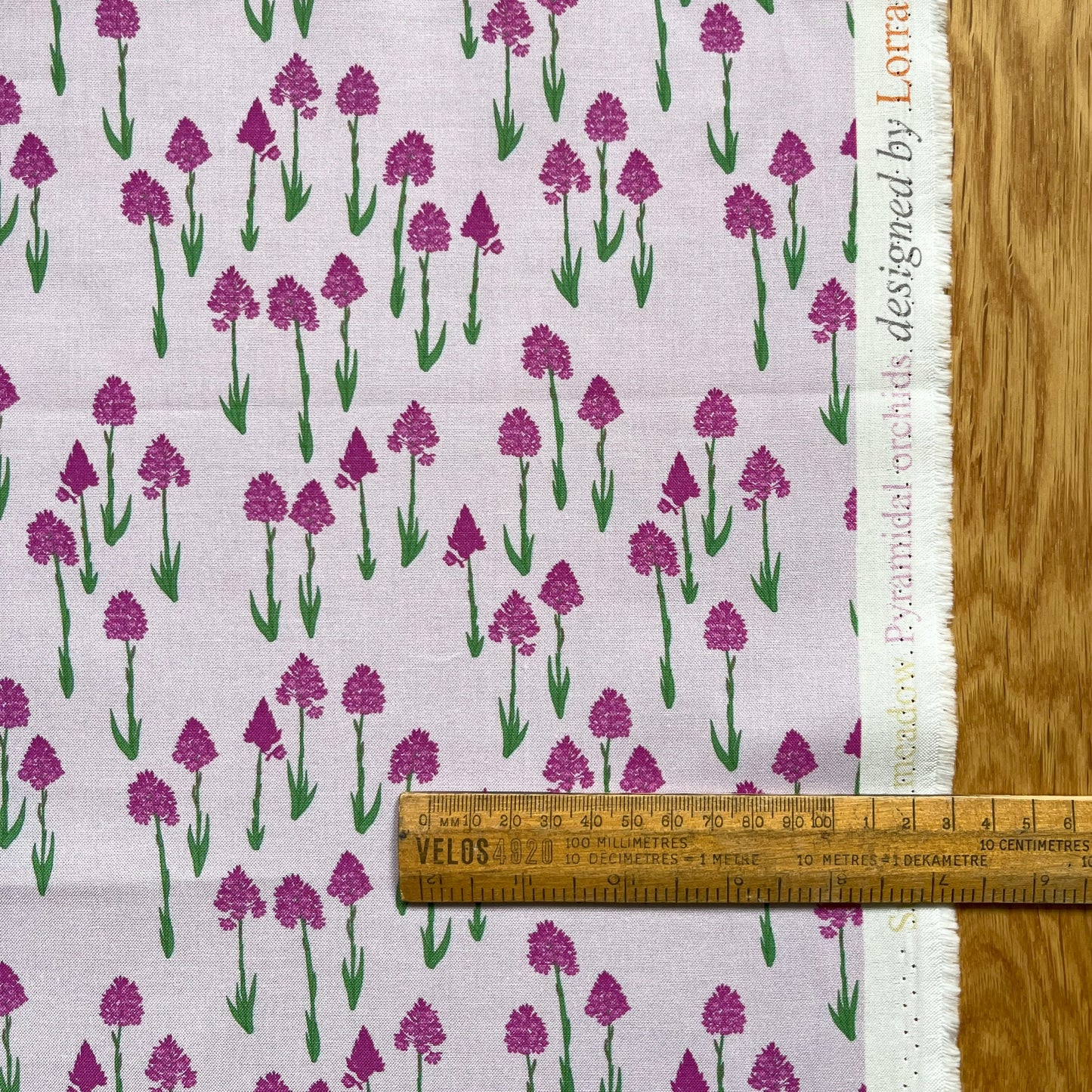 Pyramidal orchid fat quarter