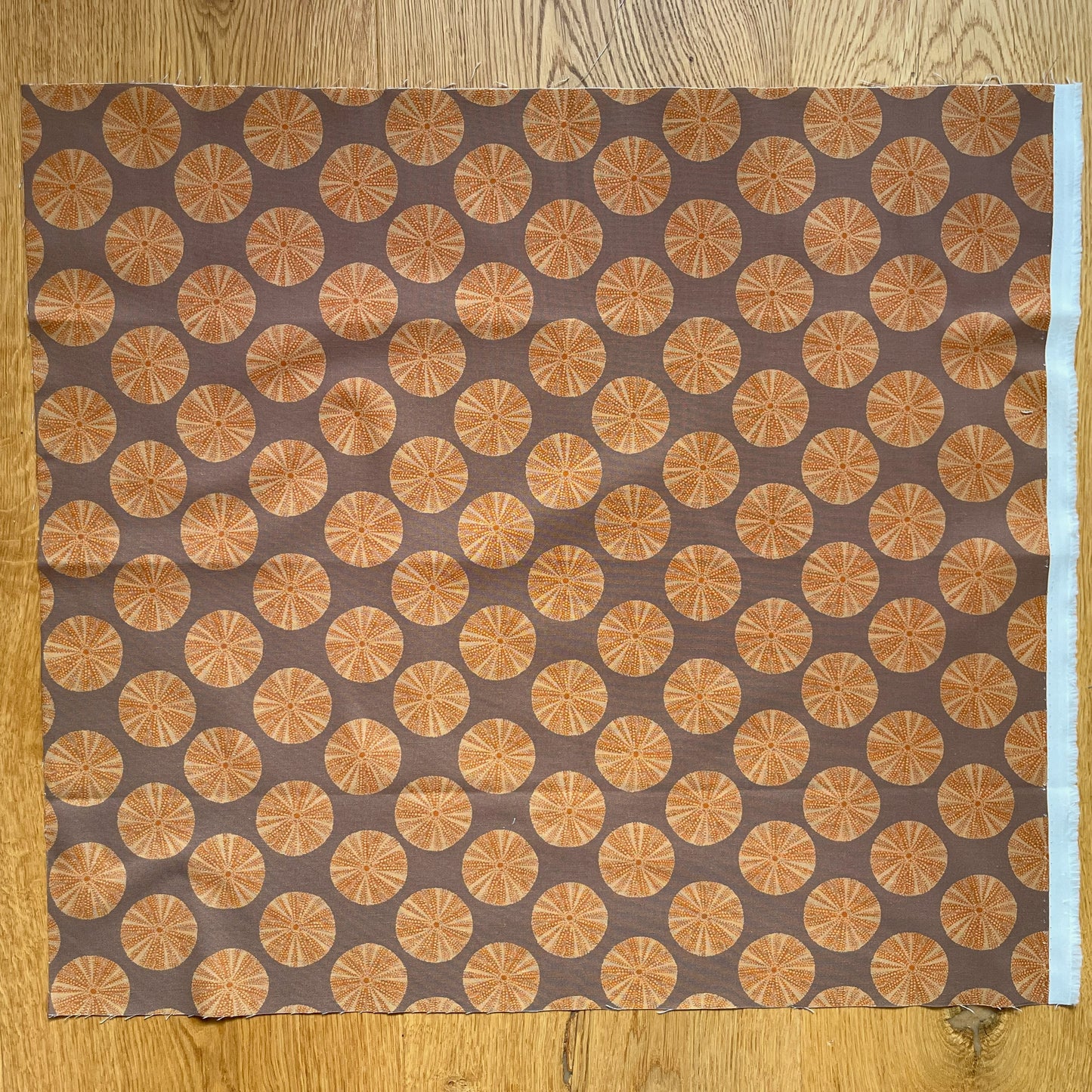 Sea urchins fat quarter - pink background