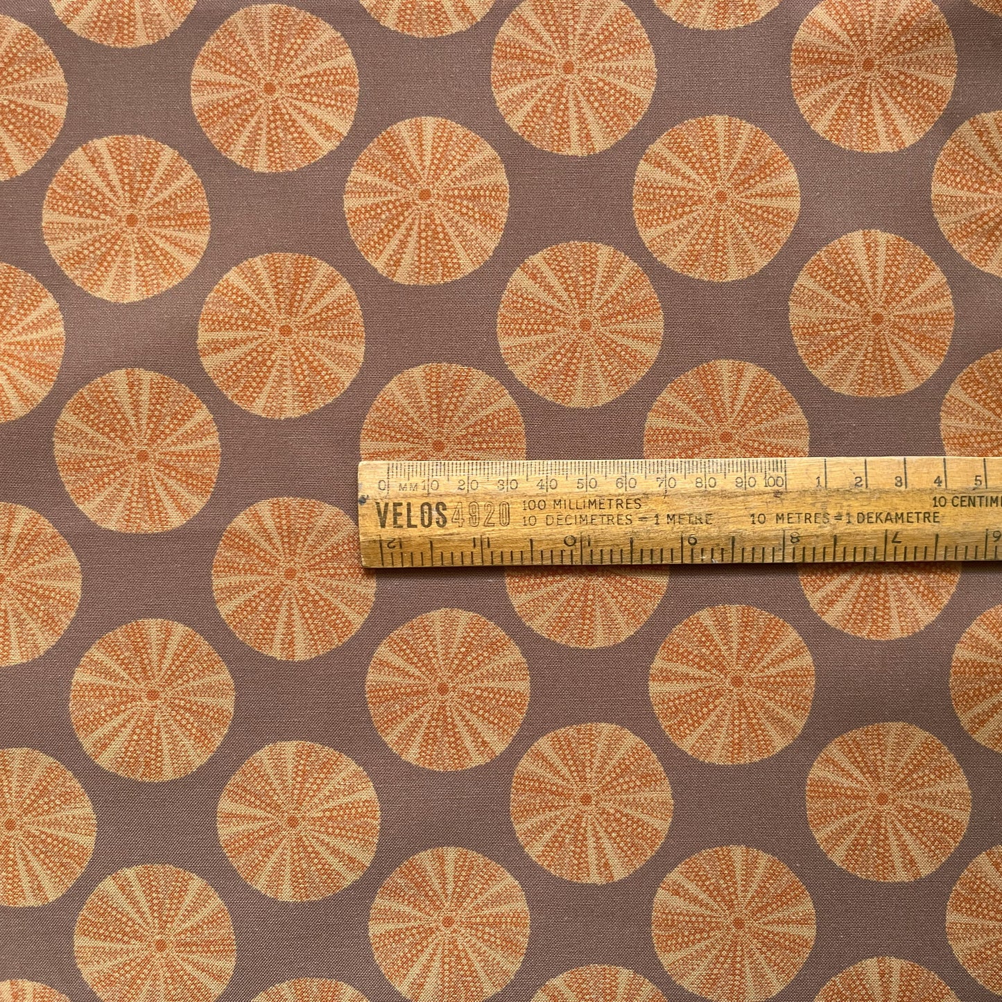 Sea urchins fat quarter - pink background
