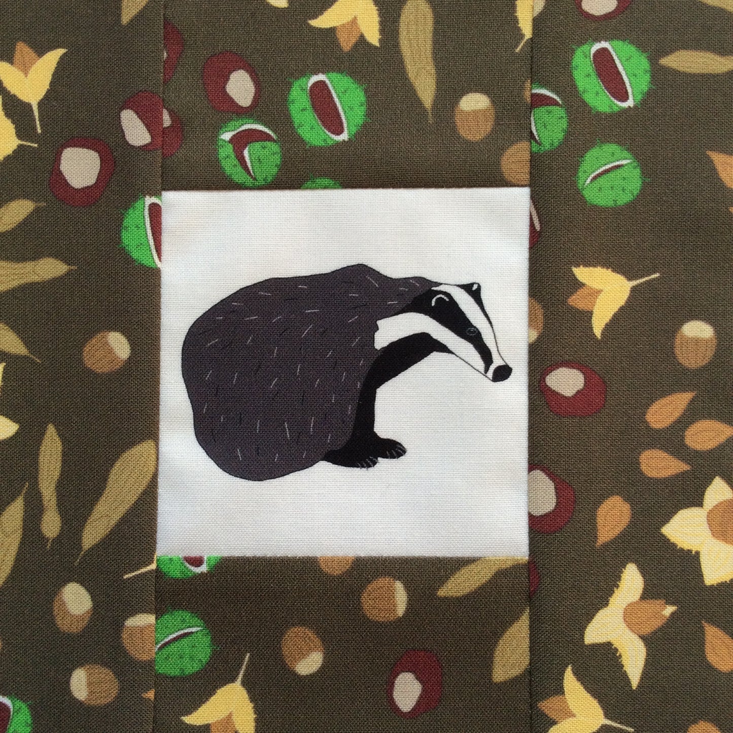 Nuts and seeds fabric fat quarter