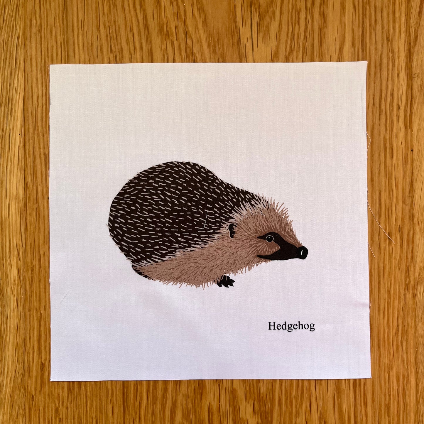 Large British countryside wildlife fabric squares