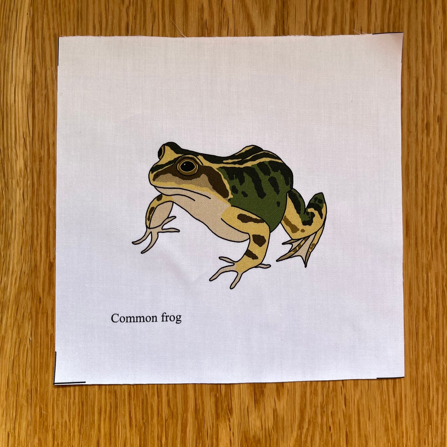 Large British countryside wildlife fabric squares