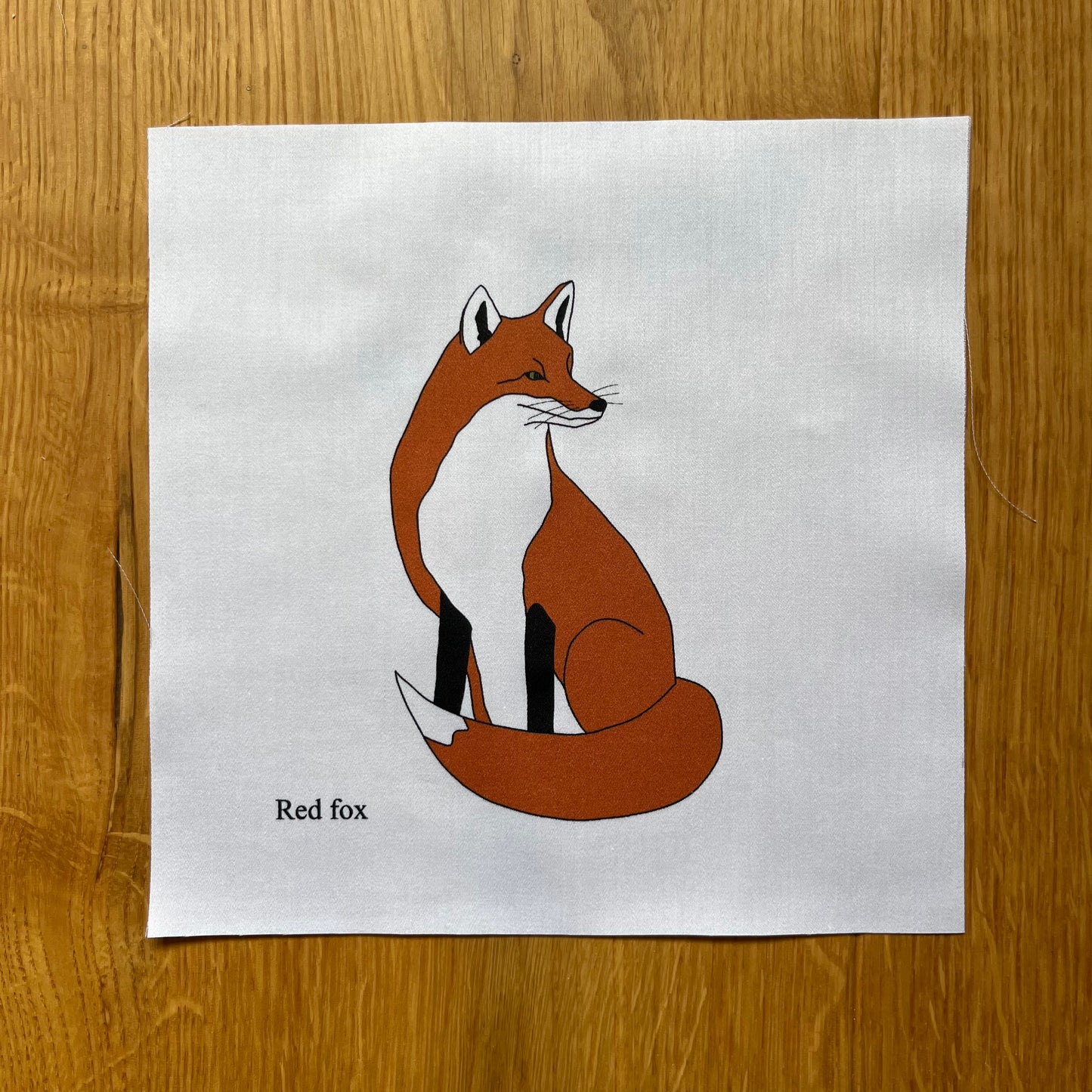 Large British countryside wildlife fabric squares