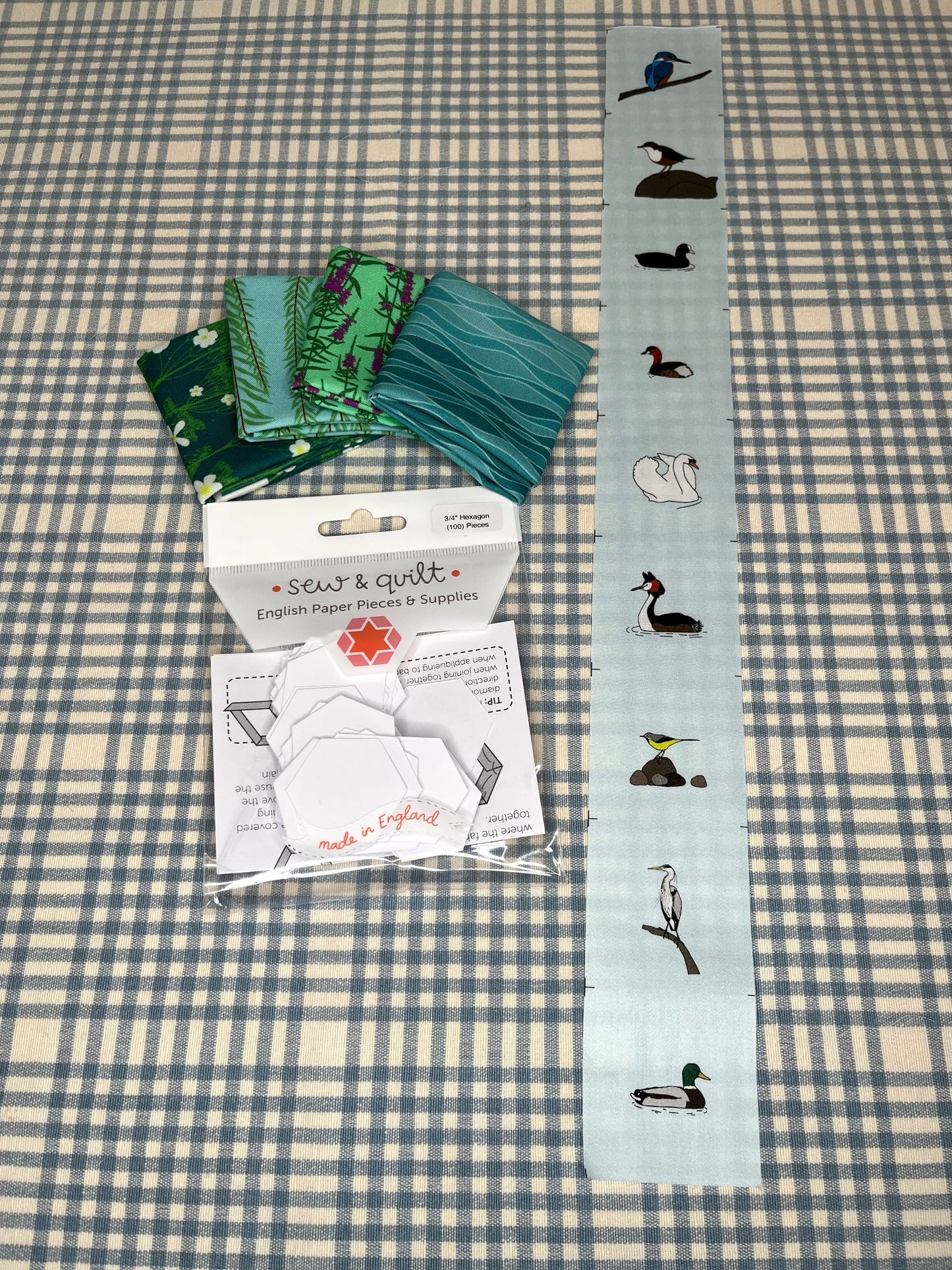 Mini hexie fabric sets