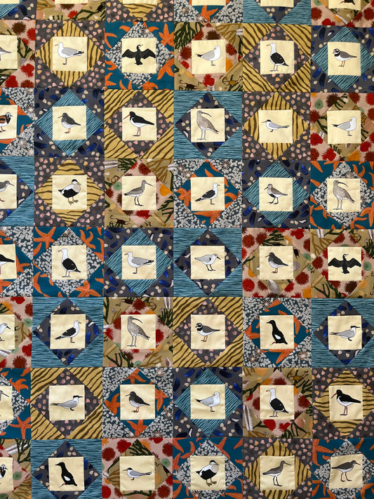 Seashore Economy block quilt fabrics
