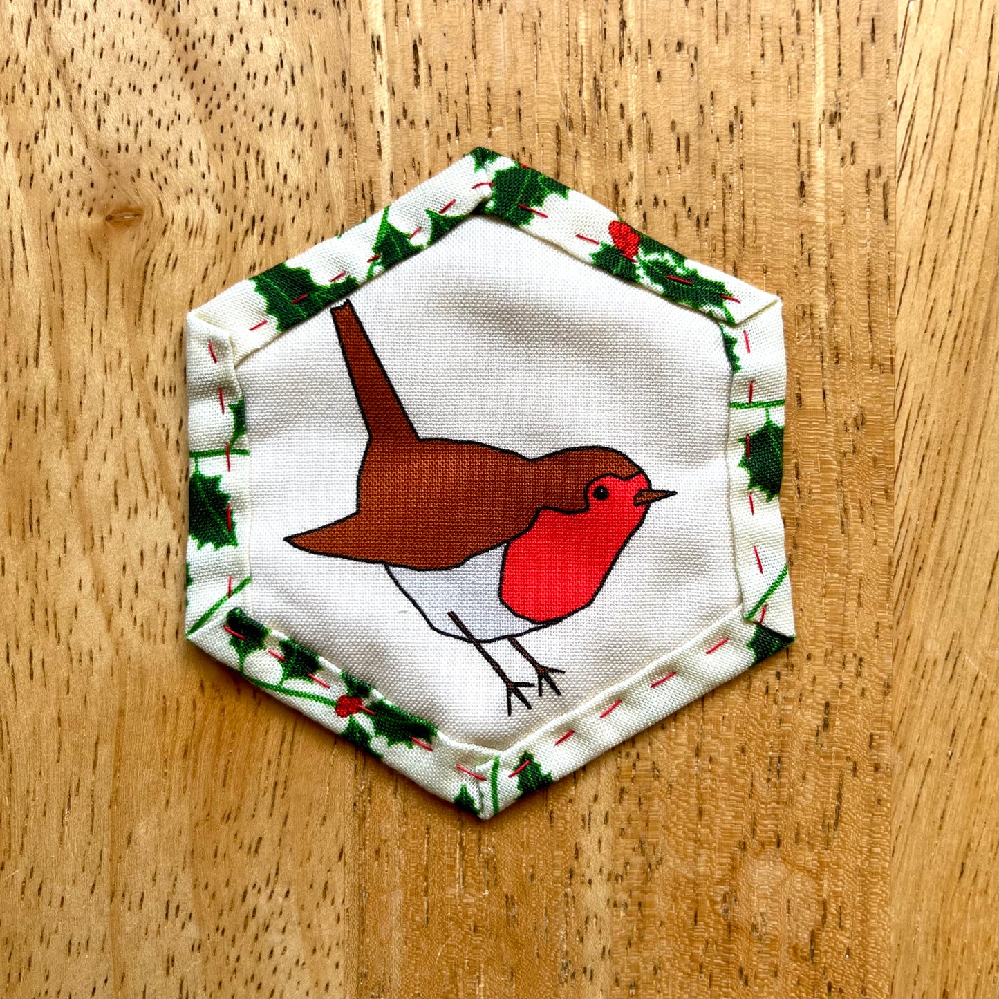 Quilt-as-you-go hexagon templates
