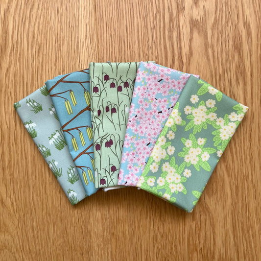 Spring garden fat eighth bundle, 5 designs