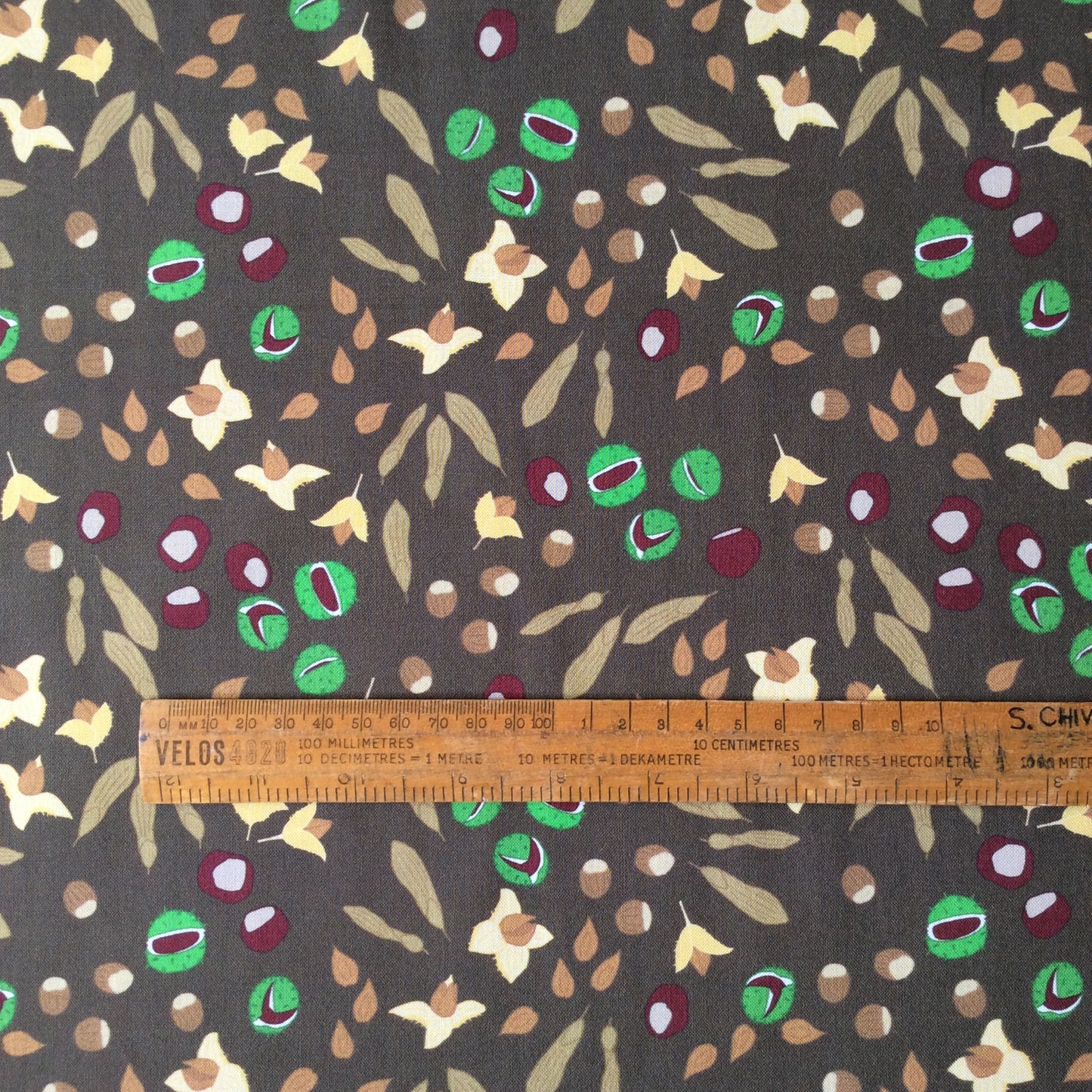 Nuts and seeds fabric fat quarter