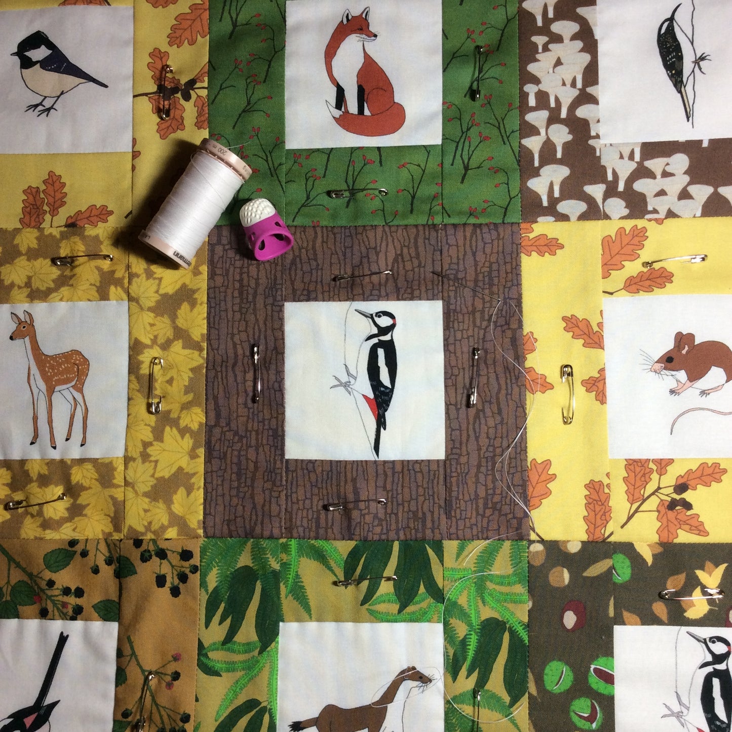 Tree bark fabric fat quarter