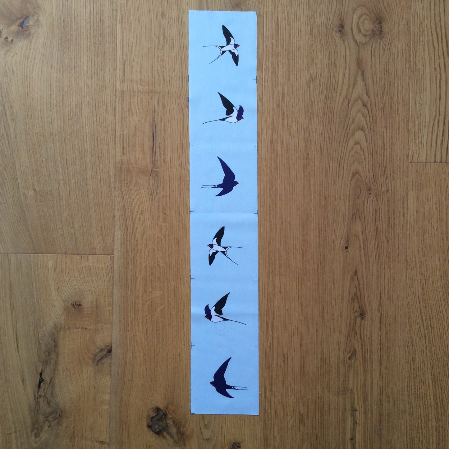 Swallow fabric strip, 6 images